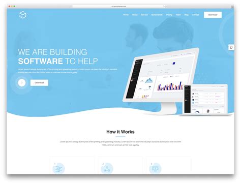 Software Company Website Template Free Download Templateonweb