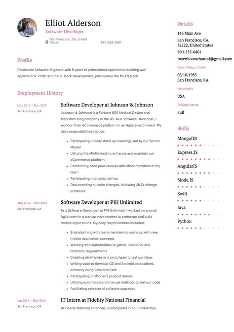 Software Developer Resume Sample & Template - Monster Career …