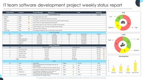 Software Development Daily Status Report Template The best free