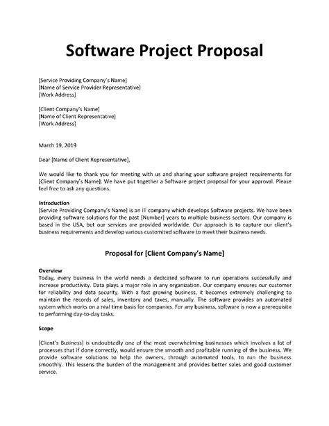 Software Development Proposal 2