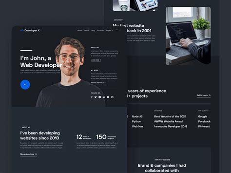 Software Engineer Portfolio Website Template