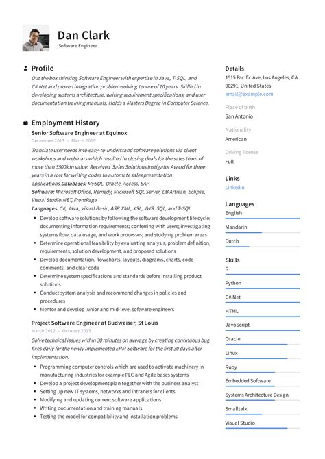 Software Engineer Resume A 10Step 2019 Guide with 20+ Samples