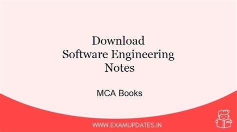 Software Engineering Notes For Mca Students