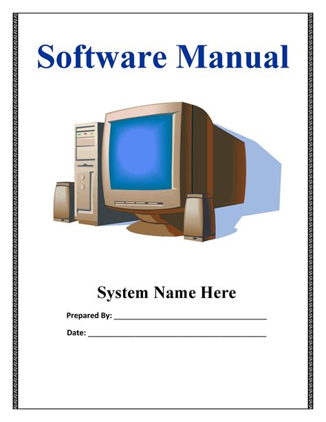 Software Instructions Manual Template Free Manual Templates