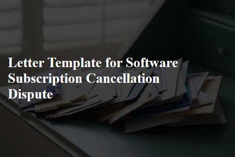 Software Subscription Termination Letter Gotilo