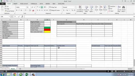 Software Test Report Template Xls Sample Design Templates