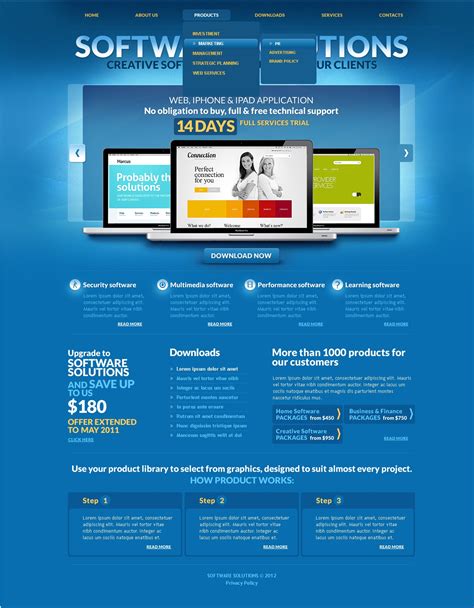 Software Website Template 39302