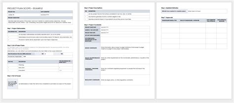 Software scope of work document format