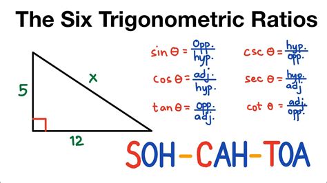 Soh cah toa csc sec cot calculator Math Lessons