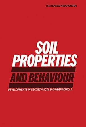 Soil Properties And Behaviour Developments In Geotechnical Engineering