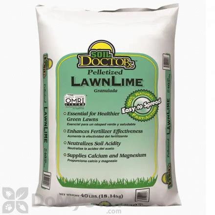 Soil doctor pelletized lawn lime spreader settings. The easiest way to add lime to a lawn is to apply it with a spreader. To spread Soil Doctor brand pelletized lime, set a broadcast spreader to two-thirds open, or a drop spreader to one-third open, or equivalent. Soil Doctor is a brand produced by Pennsylvania company Oldcastle Stone Products. 