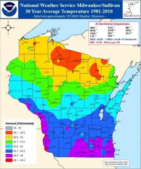 Soil temperature map wisconsin. The optimal season for planting grass seed in Wisconsin varies depending on the type of grass. Cool-season grasses such as Kentucky bluegrass and perennial ryegrass grow best when planted in late summer or early fall. Warm-season grasses like Bermuda and Zoysia should be planted during spring once the soil reaches 55 degrees Fahrenheit or higher. 