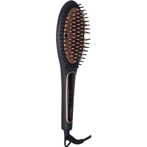 Sokany Hair Straightener Brush , Black - Br-1030I