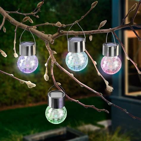 Solar Crackle Glass Ball Lights - Lights - AliExpress