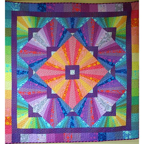 Solar Flare Quilt Kit with True Colors by Stacey Day & Tula Pink