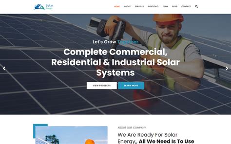 Solar Installation Html Website Template