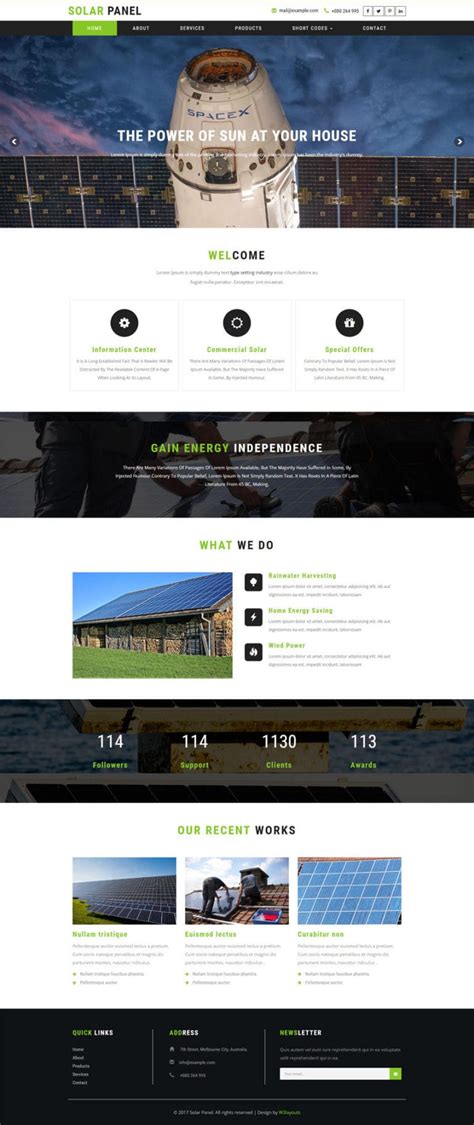 Solar Panel An Industrial Category Bootstrap Responsive Web Template