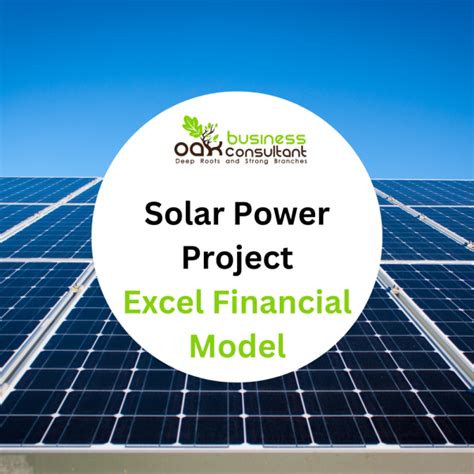 Solar Panel Calculator Spreadsheet with Solar Project Finance Model