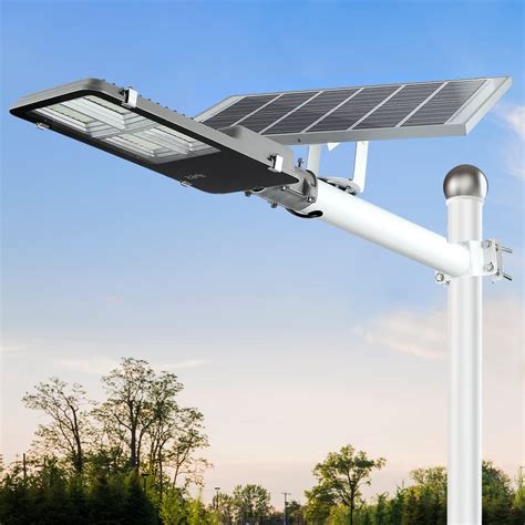 Solar Powered Outdoor Street Light - 2000 Lumens LED - YouTube