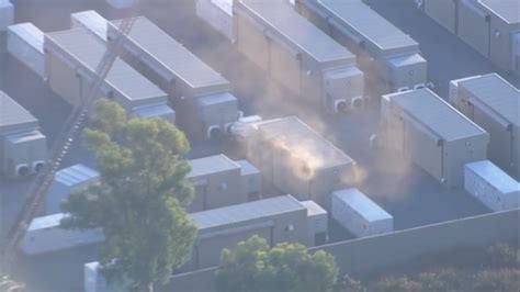 Solar battery storage container fire prompts evacuation order in Valley Center