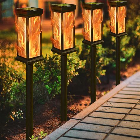 Solar flame lights.  The solar flame light uses LED lights that are 3X-8X...