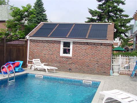 Solar panels for pool. Solar Pool Heating Add 8 to 12 degrees celsius Solar pool heating systems are the most economical, and environmental friendly systems available that ... 