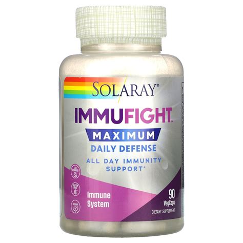 Solaray, ImmuFight, Maximum Daily Defense, 90 VegCaps - iHerb