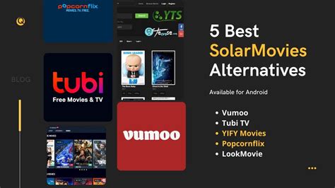 Solarmovies alternatives. Mar 9, 2024 · Vumoo is the best alternative to SolarMovie because of its high-quality videos and a huge collection of entertaining content. Rainierland, YifyMovies, … 