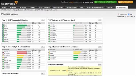Solarwinds free ipam.  SolarWinds IP Address Manager (IPAM) Features Download Free Trial F...