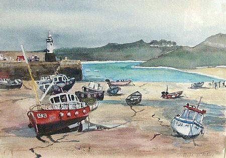 Sold Price: Clifford H. Fisher - St Ives Harbour - - September 5, …