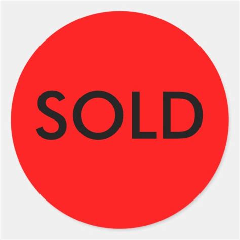 Sold Stickers - 5,000 Results Zazzle