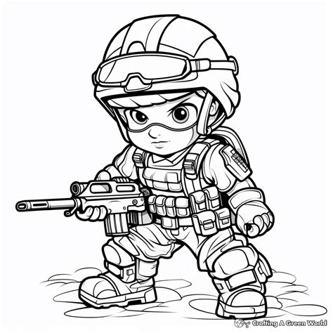 Soldier Coloring Shee