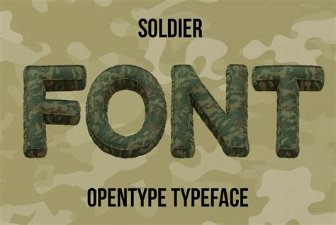 Soldier Font Military OpenType Typeface