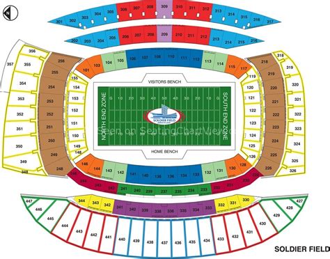 Seating Charts for Soldier Field. Chicago Bears. Chicago Fire. Concert. Soldier Field hosts a number of different events, including Bears games, Fire games and concerts. These events each have a different seating …. 