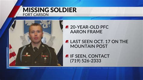 Soldier missing from Fort Carson