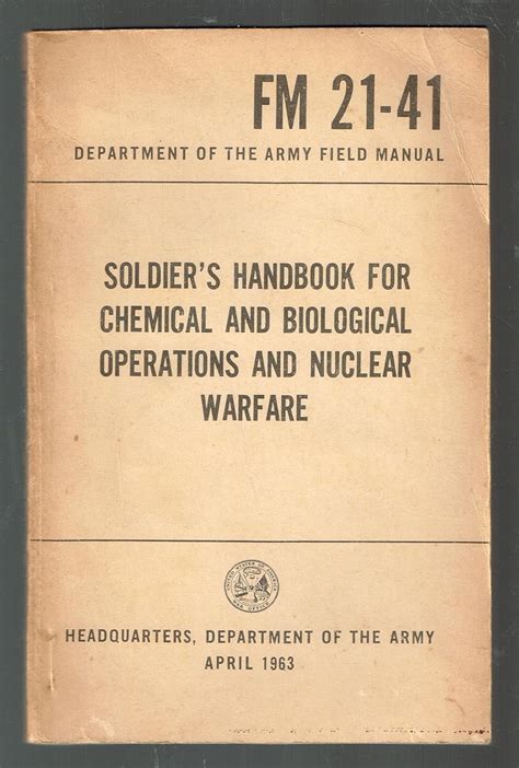Soldier s handbook for chemical and biological operations and nuclear. - Breadman bread machine recipes instruction manual.