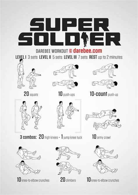 Soldier workout.  A military workout is no joke.  Known for their intens...
