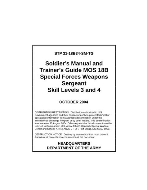 Soldiers manual and trainers guide for mos 18b by united states department of the army. - Short answer study guide questions of mice and men 3.