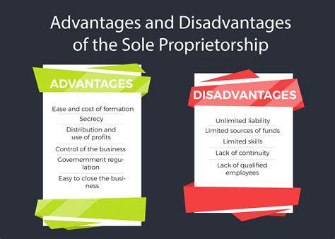 Sole Proprietorship Advantages and Disadvantages