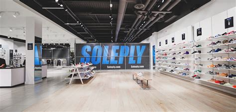 Soleply. This Location has 1600 pairs of shoes ! As soleply opens up their newly 6th store in Rhose Island, we are preparing to open our 7th store in a matter of week... 
