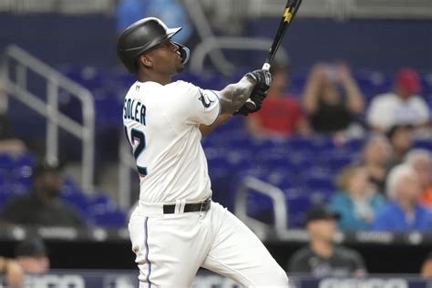 Soler leads Marlins against the Rockies after 4-hit game