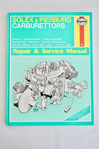 Solex and pierburg carburettors repair and service manual. - Manual de reparacion toyota corolla 2001.