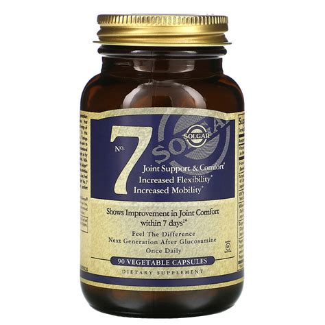 Solgar 7 Joint Support & Comfort 90 Vegetable Capsules Food