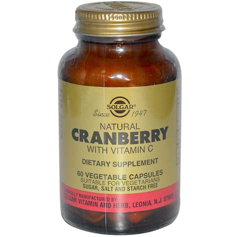 Solgar Cranberry Extract with Vitamin C 60 veg.caps