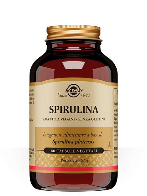 Solgar SPIRULINA 80 Capsule Vegetali eBay