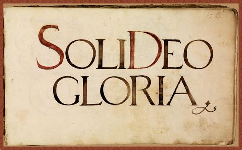 Soli deo gloria. Things To Know About Soli deo gloria. 