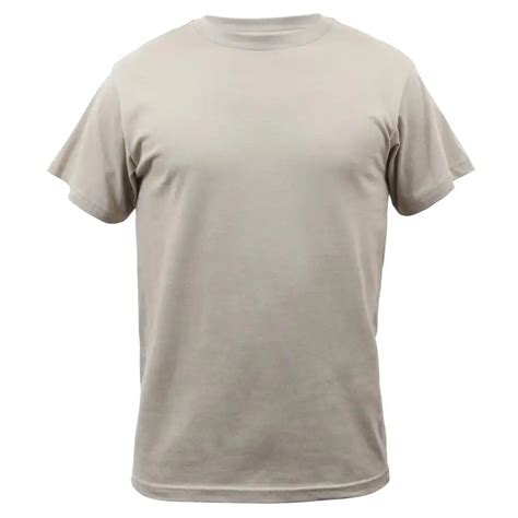 Solid Desert Tan Cotton Military T-Shirt - Harry