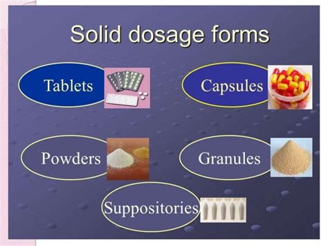 Solid Dosage Form Presentation