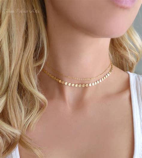 Solid Gold Choker - Etsy