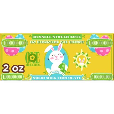 Solid Milk Chocolate Easter Bunny Money Bar, 2 oz.